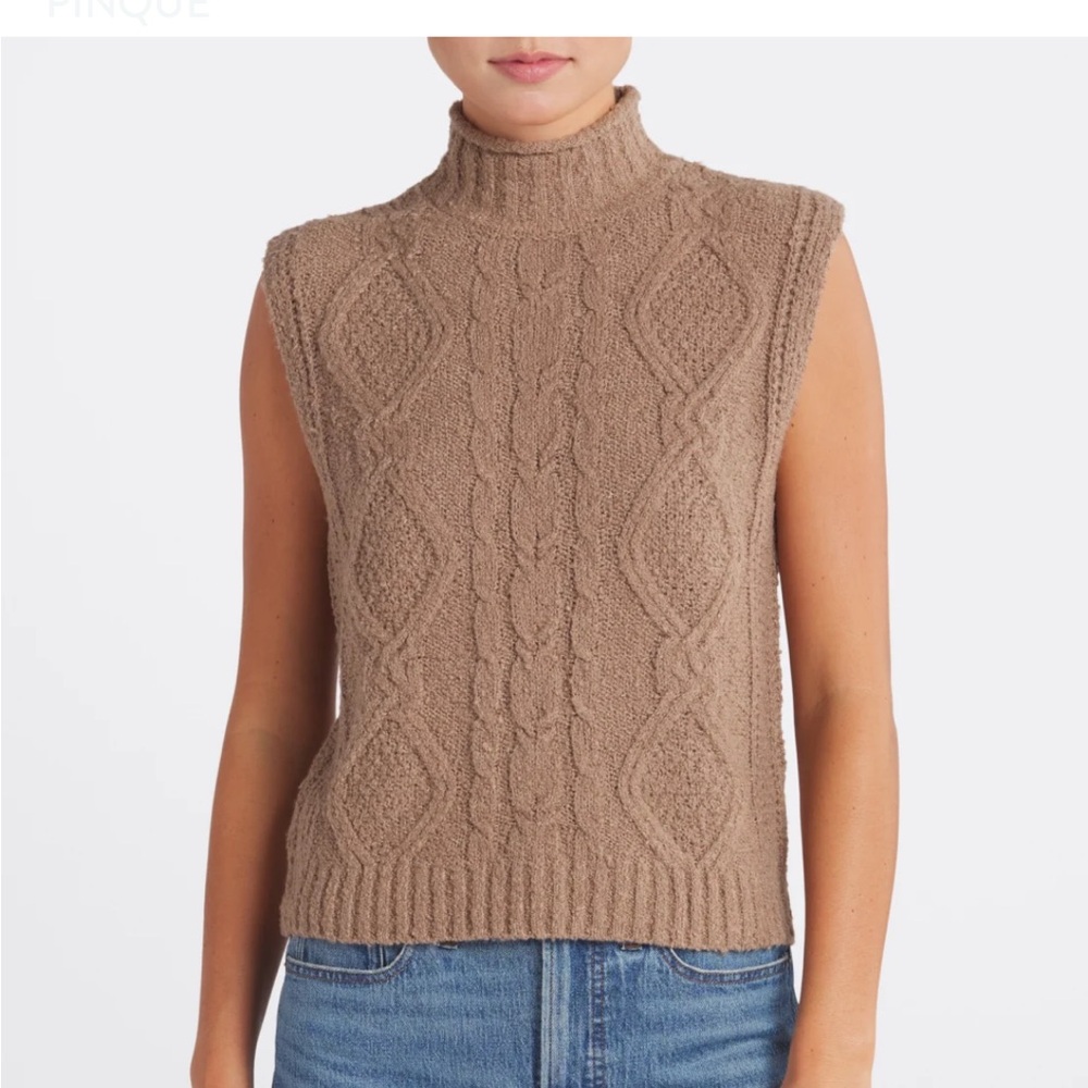 Mock turtle neck sweater